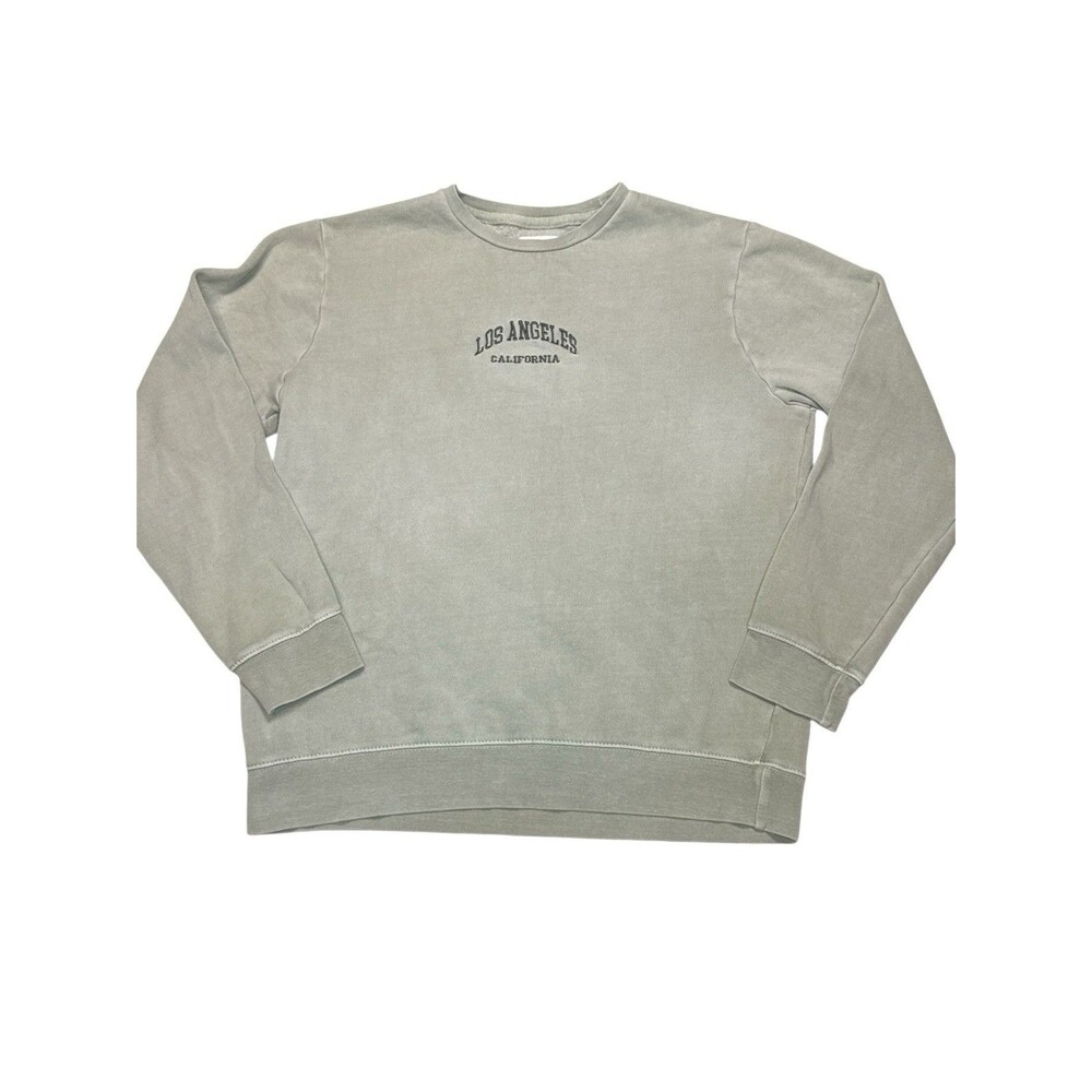 Pacsun‎ Embroidered Los Angeles Sweatshirt Mens Small Green Crewneck Streetwear